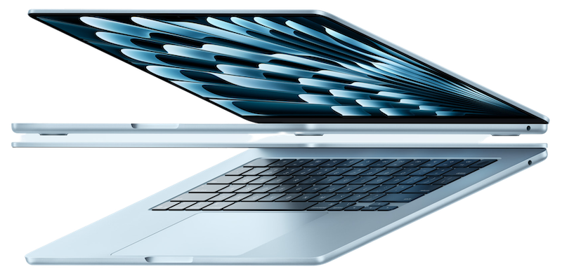The new MacBook Air in Sky Blue